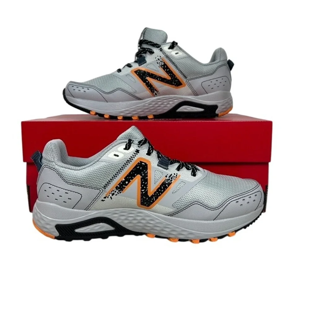 New Balance 410v8 Trail Running Shoes‎ Mens Size 8 4E Wide Grey Orange